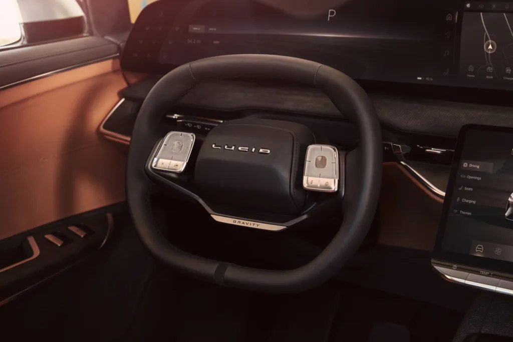 Interior Lucid Gravity SUV EV